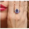 Image 1 : 14KT White Gold 3.99ct Tanzanite and Diamond Ring