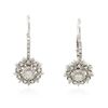 Image 1 : 14KT White Gold 1.04ctw Diamond Earrings
