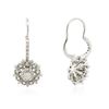 Image 2 : 14KT White Gold 1.04ctw Diamond Earrings