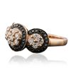 Image 2 : 14KT Rose Gold 0.30ctw Black Diamond Ring