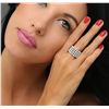 Image 2 : 14KT White Gold 3.16ctw Diamond Ring