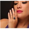 Image 2 : 14KT Yellow Gold 5.48ct Tanzanite and Diamond Ring