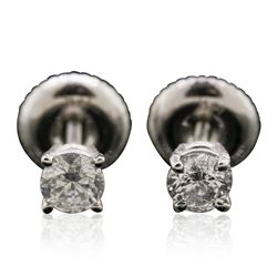 14KT White Gold 0.34ctw Diamond Stud Earrings