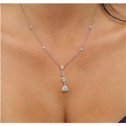 14KT White Gold 1.78ctw Diamond Necklace