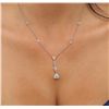Image 1 : 14KT White Gold 1.78ctw Diamond Necklace