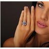 Image 1 : Platinum 3.88ct Tanzanite and Diamond Ring