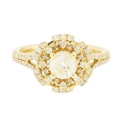 14KT Yellow Gold 1.44ctw Diamond Ring