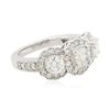 Image 2 : 14KT White Gold 1.83ctw Diamond Ring