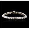 Image 3 : 14KT White Gold 3.24ctw Diamond Tennis Bracelet