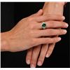 Image 2 : 14KT Yellow Gold 2.24ct Emerald and Diamond Ring