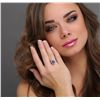 Image 5 : 14KT White Gold 2.95ct Tanzanite and Diamond Ring
