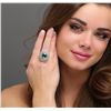 Image 5 : 18KT White Gold GIA Certified 12.44ct Tourmaline and Diamond Ring