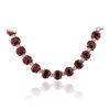 Image 4 : 14KT Yellow Gold 73.48ctw Ruby and Diamond Necklace