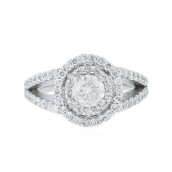 14KT White Gold 1.12ctw Diamond Ring