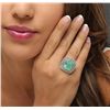 Image 6 : 14KT White Gold GIA Certified 10.50ct Emerald and Diamond Ring