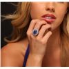 Image 2 : 14KT White Gold 9.20ct Tanzanite and Diamond Ring