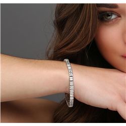 14KT White Gold 2.82ctw Diamond Bracelet