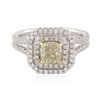Image 1 : 14KT White Gold 1.81ctw Diamond Ring