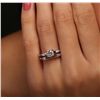 Image 5 : Platinum 0.84ctw Diamond Ring Wedding Set