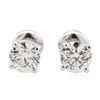 Image 1 : 14KT White Gold 1.19ctw Diamond Solitaire Earrings