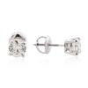 Image 2 : 14KT White Gold 1.19ctw Diamond Solitaire Earrings