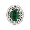 Image 3 : 14KT White Gold 3.16ct Emerald and Diamond Ring