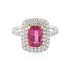 Image 3 : 14KT Two-Tone Gold 1.92ct Tourmaline and Diamond Ring