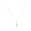 Image 3 : 14KT White Gold 0.78ctw Diamond Pendant With Chain