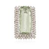 Image 3 : 14KT White Gold 31.56ct Quartz and Diamond Ring