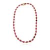 Image 3 : 14KT Yellow Gold 52.66ctw Ruby and Diamond Necklace