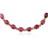 Image 4 : 14KT Yellow Gold 52.66ctw Ruby and Diamond Necklace