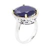 Image 6 : 14KT Two-Tone Gold 13.11ct Sapphire and Diamond Ring