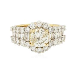 14KT Yellow Gold 3.43ctw Diamond Ring