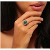 Image 5 : 14KT White Gold 3.96ct Emerald and Diamond Ring