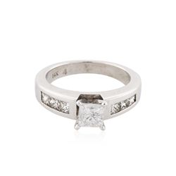 14KT White Gold 1.36ctw Diamond Ring