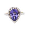 Image 3 : 14KT Yellow Gold 2.80ct Tanzanite and Diamond Ring