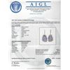 Image 7 : 14KT Rose Gold 29.95ctw Amethyst and Diamond Earrings
