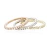 Image 3 : 14KT Three-Tone Gold 0.70ctw Diamond Rings