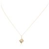Image 1 : 14KT Yellow Gold 0.02ct Diamond Pendant With Chain