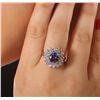 Image 5 : 14KT White Gold 2.03ct Tanzanite and Diamond Ring