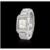 Image 4 : Girard Perregaux Stainless Steel Diamond Wristwatch