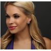 Image 2 : 14KT Yellow Gold 1.88ctw Tanzanite and Diamond Stud Earrings