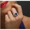 Image 5 : 14KT White Gold 2.81ct Sapphire and Diamond Ring