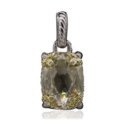 18KT Yellow Gold and Sterling Silver Judith Ripka Pendant