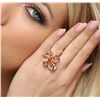 Image 2 : 14KT Rose Gold 11.22ctw Citrine and Diamond Ring