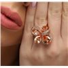 Image 5 : 14KT Rose Gold 11.22ctw Citrine and Diamond Ring