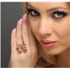 Image 6 : 14KT Rose Gold 11.22ctw Citrine and Diamond Ring