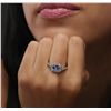 Image 6 : 14KT White Gold 1.28ct Tanzanite and Diamond Ring