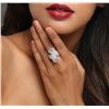 Image 5 : 14KT White Gold 0.69ctw Diamond Ring