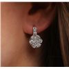 Image 1 : 14KT White Gold 2.31ctw Diamond Earrings